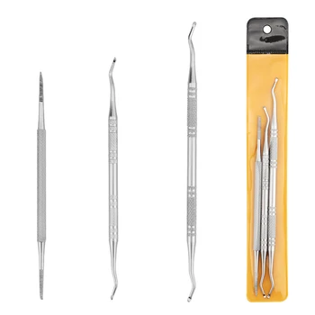 3pcs/set Professional Double Side Ingrown Toe Nail Lifter File Manicure Pedicure Care Correction Tool Nail Care
3pcs/set Professional Double Side Ingrown Toe Nail Lifter File Manicure Pedicure Care Correction Tool Nail Care