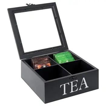 Tea Box Organizer Storage Holder Wooden Tea Bag Storage Holder Organizer for Kitchen Cabinets #4W 
Tea Box Organizer Storage Holder Wooden Tea Bag Storage Holder Organizer for Kitchen Cabinets #4W