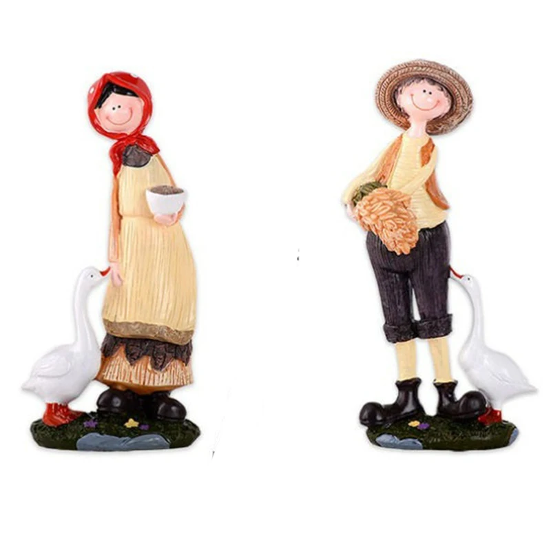 Декор в стиле ретро, художественные ремесла, фигурки пар для интерьера, деревенские фигурки, украшение для дома, гостиной, подарок на день рождения 
Декор в стиле ретро, художественные ремесла, фигурки пар для интерьера, деревенские фигурки, украшение для дома, гостиной, подарок на день рождения