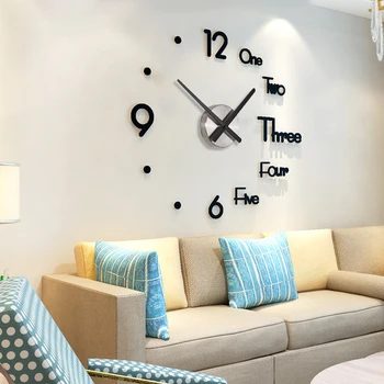 DIY Large Wall Clock 3D Wall Sticker Modern Design Decorative for Home Decoration HKS99
DIY Large Wall Clock 3D Wall Sticker Modern Design Decorative for Home Decoration HKS99
