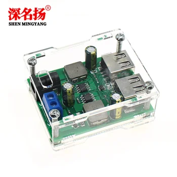 5.5~32V input to 5V-5A mobile phone charging Independent 2USB output High efficiency with charging recognition
5.5~32V input to 5V-5A mobile phone charging Independent 2USB output High efficiency with charging recognition