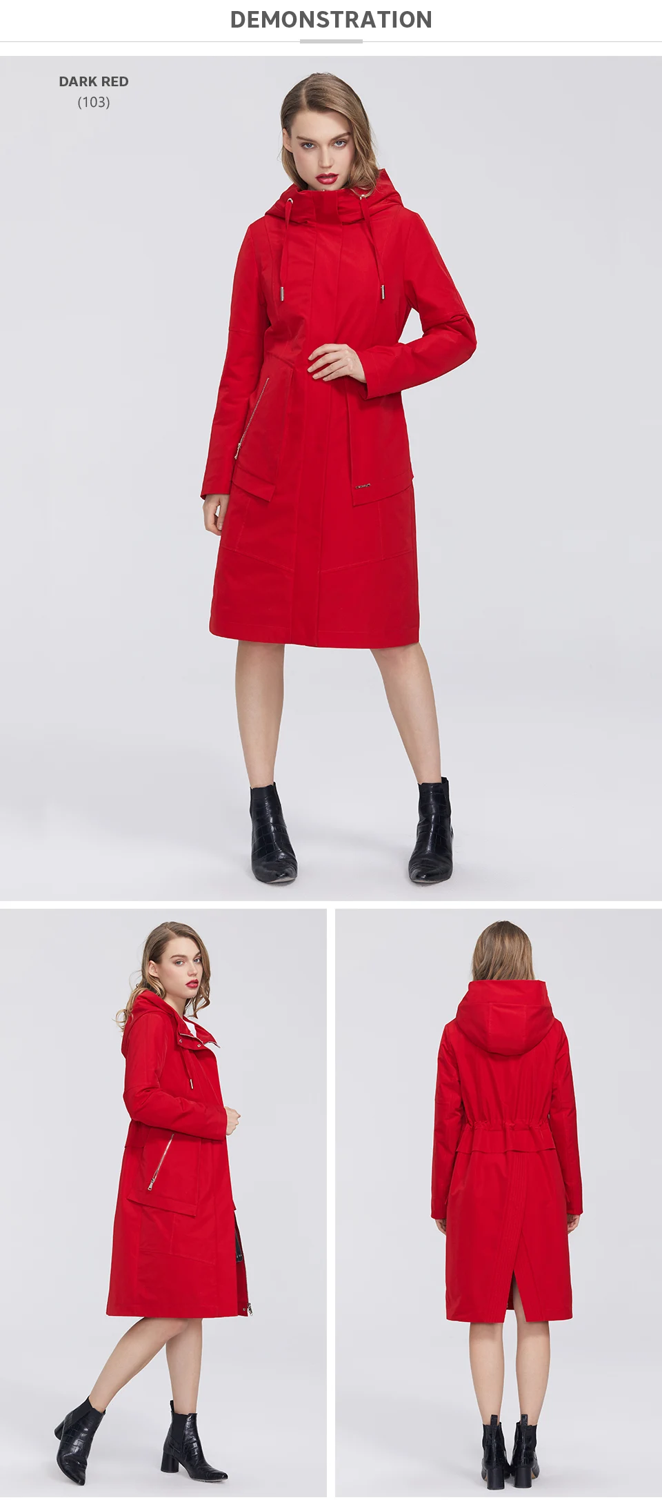 MIEGOFCE 2020 Spring New Collection Women Windbreaker with Cold overcoat with Resistant Coat and Hood Casual for Fashionistas