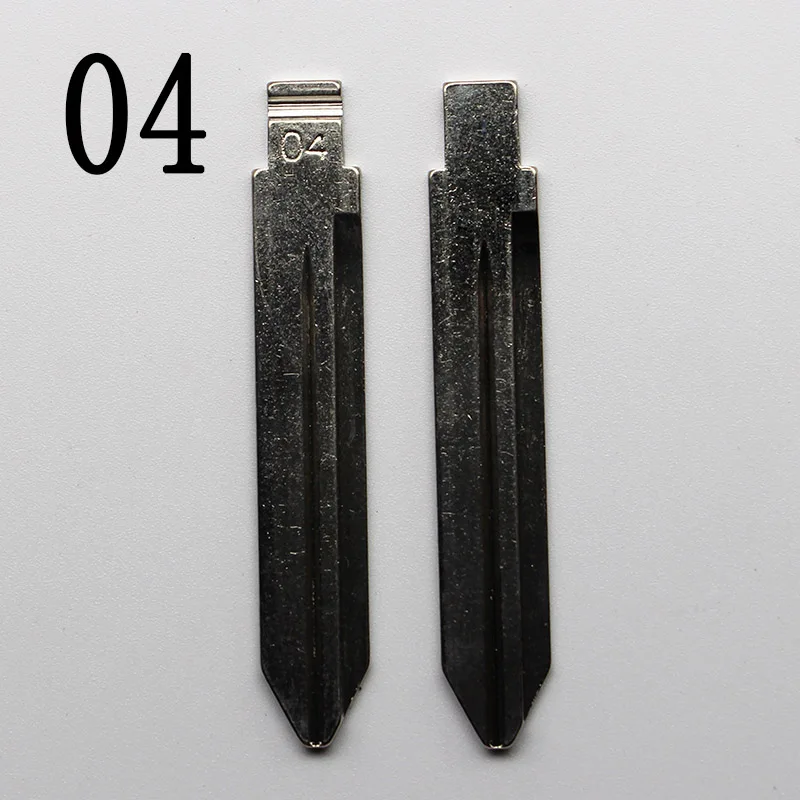 #04 Replacement Metal Blank Uncut Flip KD Remote Key Blade Type #04 for Chrysler / Jeep / Dodge Auto Car Key Blade No.4
#04 Replacement Metal Blank Uncut Flip KD Remote Key Blade Type #04 for Chrysler / Jeep / Dodge Auto Car Key Blade No.4