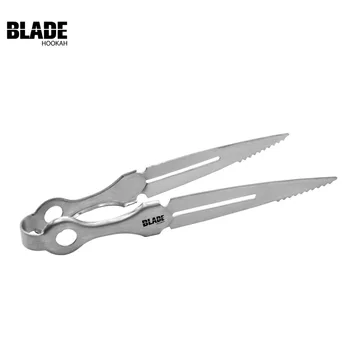 BLADE HOOKAH Stainless Steel Hookah Charcoal Tongs Shisha Coal Tongs Tweezers Water Pipe Chicha Narguile Accessories Man Gadget 
BLADE HOOKAH Stainless Steel Hookah Charcoal Tongs Shisha Coal Tongs Tweezers Water Pipe Chicha Narguile Accessories Man Gadget