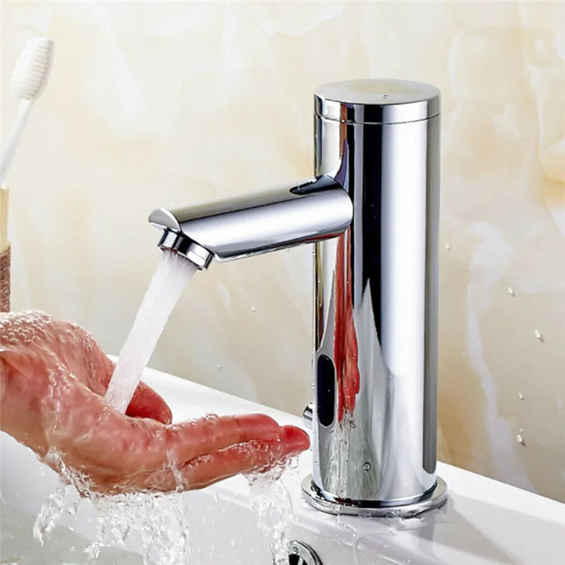 Bathroom Automatic Infrared Sensor Sink Faucet Touchless Basin Water Tap Deck Mounted Water Saving Hot And Cold Water Tap
Bathroom Automatic Infrared Sensor Sink Faucet Touchless Basin Water Tap Deck Mounted Water Saving Hot And Cold Water Tap