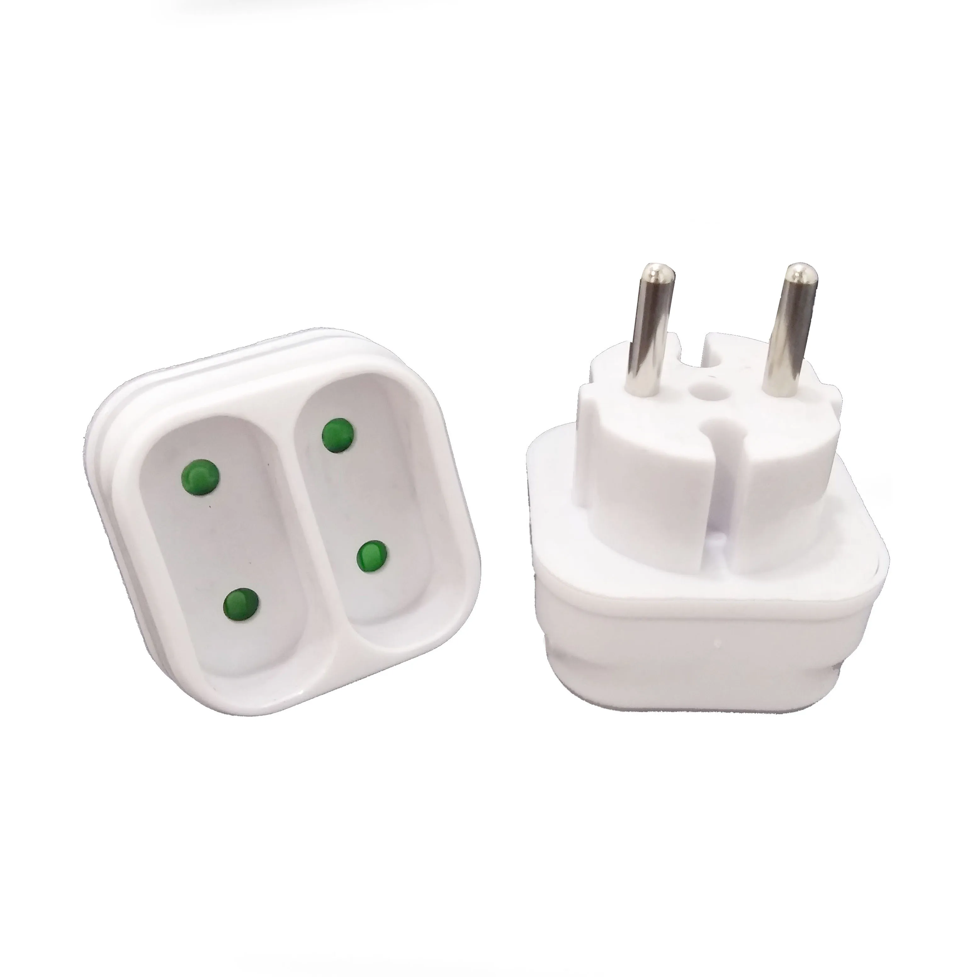 European Conversion Plug 2 Round Pin 4.8MM EU Plug to EU Socket 1 to 2 Way Plug Socket Adapter white
European Conversion Plug 2 Round Pin 4.8MM EU Plug to EU Socket 1 to 2 Way Plug Socket Adapter white