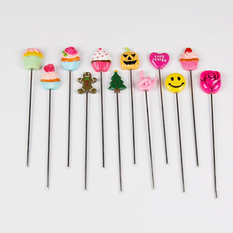 Convenient Cake Tester Baking Skewer Cupcake Muffin Testing Cooking Bread Probe Stainless Steel and Plastic
Convenient Cake Tester Baking Skewer Cupcake Muffin Testing Cooking Bread Probe Stainless Steel and Plastic