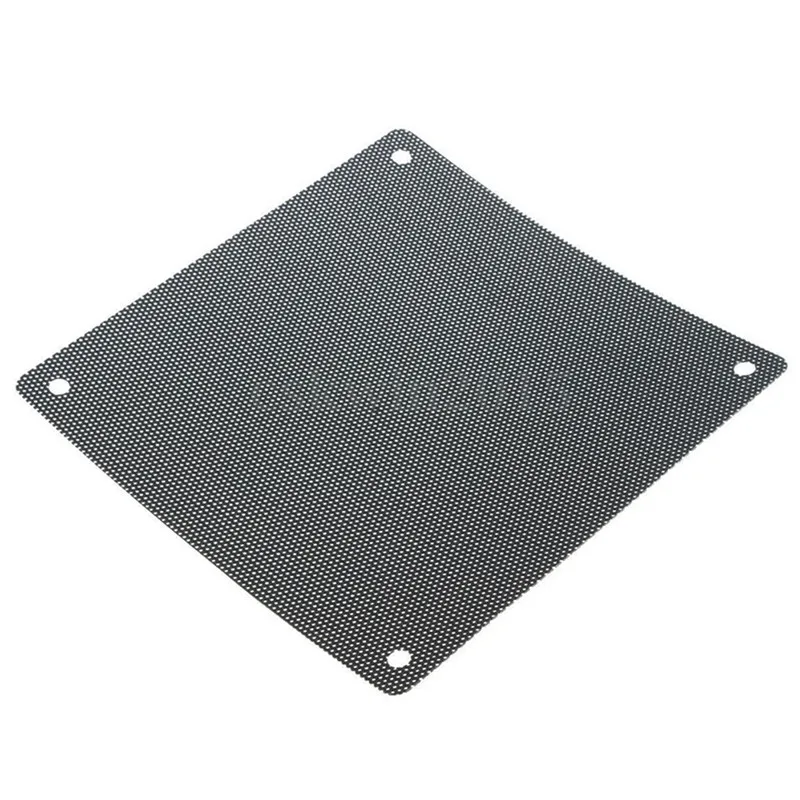 

5pcs / lot 120mm Cuttable Black PVC PC Fan Dust Filter Dustproof Case Computer Mesh Fan stoffilter