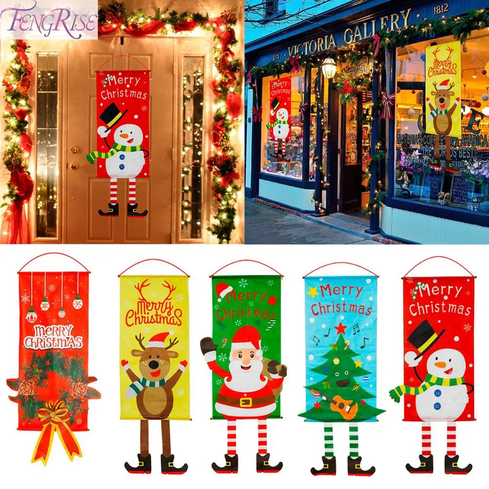 FENGRISE Cloth Christmas Hanging Flag Merry Christmas Decoration For Home Door Decor Cristmas Decor Noel 2019 Xmas New Year 2020
FENGRISE Cloth Christmas Hanging Flag Merry Christmas Decoration For Home Door Decor Cristmas Decor Noel 2019 Xmas New Year 2020