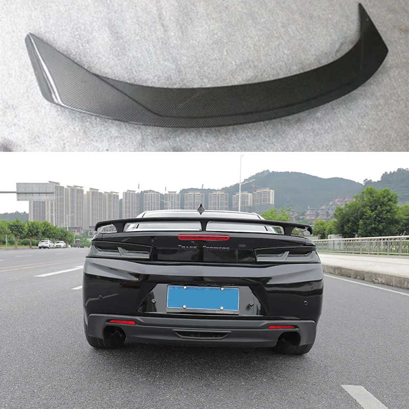 Car-styling Carbon fiber Rear Trunk Spoiler Wing Fit For Chevrolet Camaro 2016 - 2018 
Car-styling Carbon fiber Rear Trunk Spoiler Wing Fit For Chevrolet Camaro 2016 - 2018