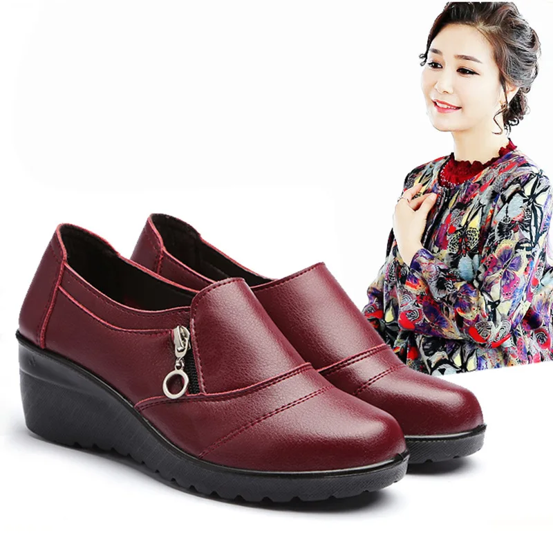 2019 spring and autumn new wedge with single shoes large size women's shoes ins middle-aged casual mother shoes
2019 spring and autumn new wedge with single shoes large size women's shoes ins middle-aged casual mother shoes