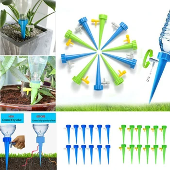 12pc Self-contained Auto Drip Irrigation Watering System Automatic Watering Spike Kit for Garden Indoor Household Plants Flower
12pc Self-contained Auto Drip Irrigation Watering System Automatic Watering Spike Kit for Garden Indoor Household Plants Flower