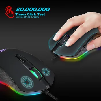 S500 4800DPI Durable USB Wired Gaming Mouse Gamer 6 programmable buttons high-speed Opitical Ergonomics Computer Mice For PC
S500 4800DPI Durable USB Wired Gaming Mouse Gamer 6 programmable buttons high-speed Opitical Ergonomics Computer Mice For PC