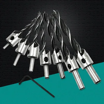 8pcs/Set Adjustable Tapered Countersink Drill Bits Woodworking Pilot Hole Attachment Hand And Power Tool Accessories
8pcs/Set Adjustable Tapered Countersink Drill Bits Woodworking Pilot Hole Attachment Hand And Power Tool Accessories