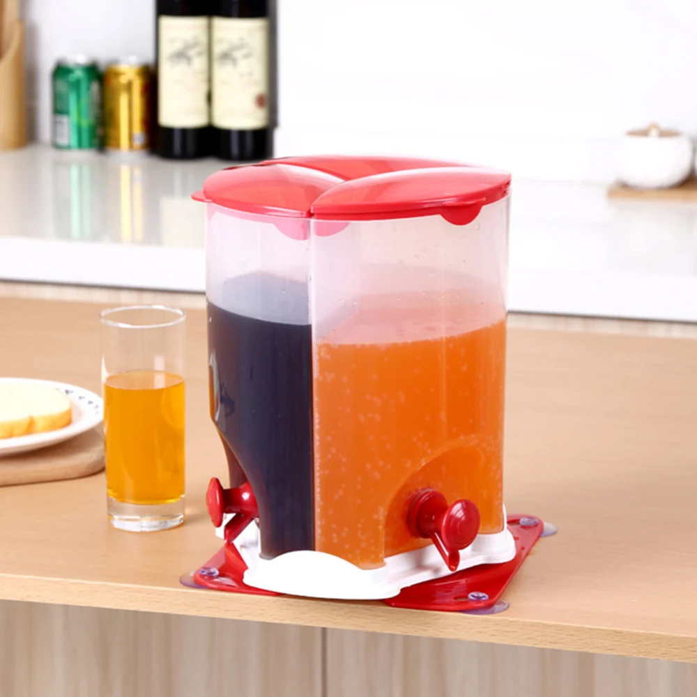28*21cm Beverage Dispenser 3 Grid Separated Rotating Drinking Juice Beer Wine Bucket Supplies with Tap Faucet for Home Party Bar
28*21cm Beverage Dispenser 3 Grid Separated Rotating Drinking Juice Beer Wine Bucket Supplies with Tap Faucet for Home Party Bar