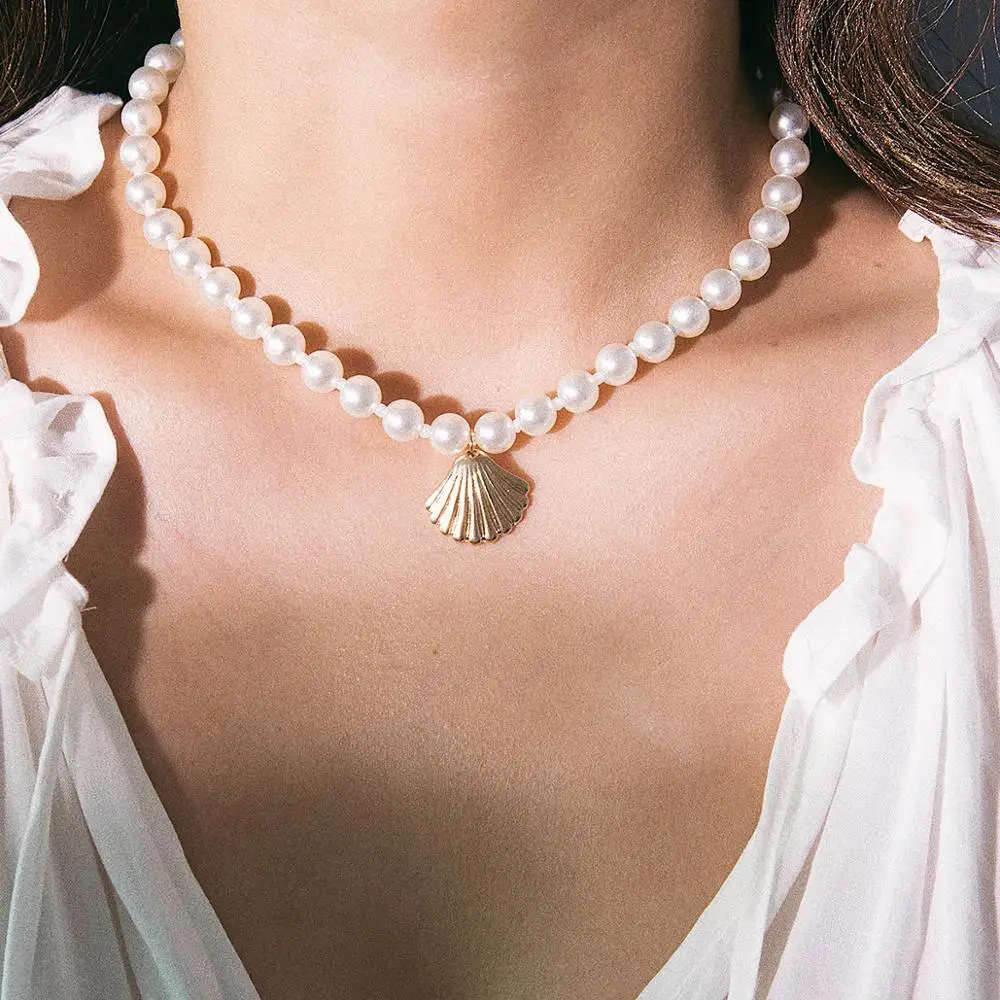 Artilady Simulated Pearl Choker Necklace Shell Statement Necklace for Women Jewelry Party Gift Drop Shipping
Artilady Simulated Pearl Choker Necklace Shell Statement Necklace for Women Jewelry Party Gift Drop Shipping