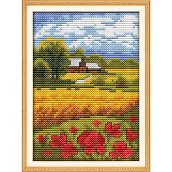 New Arrive DIY Needlework Patchwork Beautiful field DMC Counted Cross Stitch Kits for Embroidery Knitting Needles Crafts Hobby
New Arrive DIY Needlework Patchwork Beautiful field DMC Counted Cross Stitch Kits for Embroidery Knitting Needles Crafts Hobby