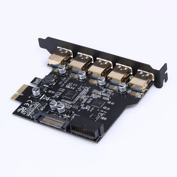 PCI-E to USB 3.0 19-Pin 5 Port PCI Express Expansion Card Adapter SATA 15Pin Connector with Driver CD for Desktop
PCI-E to USB 3.0 19-Pin 5 Port PCI Express Expansion Card Adapter SATA 15Pin Connector with Driver CD for Desktop