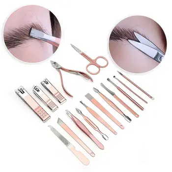 Manicure Set Household Nail Clipper Pedicure Knife Nail File Acne Needle Eyebrow Clip Manicure Tool Set Nail Kit
Manicure Set Household Nail Clipper Pedicure Knife Nail File Acne Needle Eyebrow Clip Manicure Tool Set Nail Kit