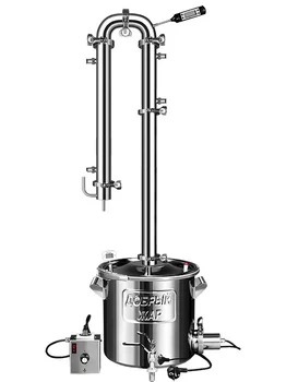 Distiller moonshine apparatus with reflux kind fever "absolute 5 MP's тэном 20, 30, 40 liters 
Distiller moonshine apparatus with reflux kind fever "absolute 5 MP's тэном 20, 30, 40 liters