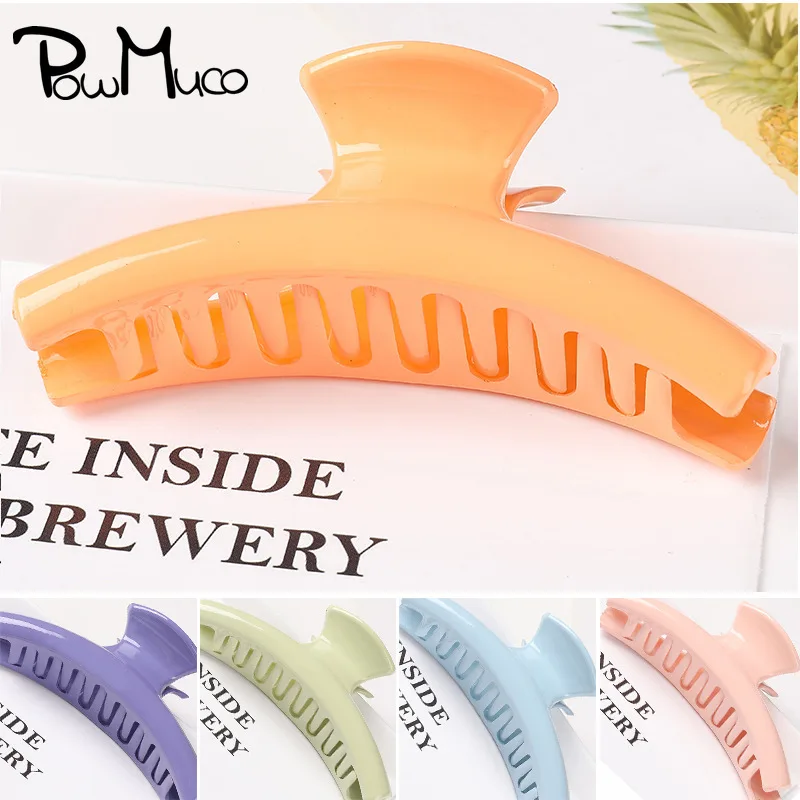 Powmuco Solid Color 11.5 CM Large Size Bath Grab Clips Fashion Women Ponytail Hairpin Hairstyle Design Hairdressing Styling Tool
Powmuco Solid Color 11.5 CM Large Size Bath Grab Clips Fashion Women Ponytail Hairpin Hairstyle Design Hairdressing Styling Tool