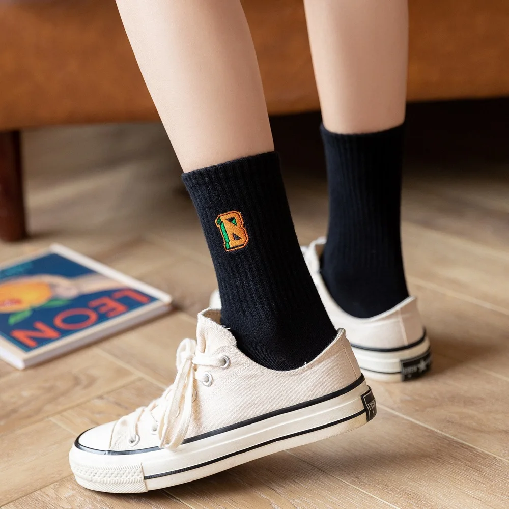 Embroidered Female Middle Tube Autumn And Winter Piled Socks Net Red Hot Style Ins Tide Socks Korean Version Of Simple Japanese
Embroidered Female Middle Tube Autumn And Winter Piled Socks Net Red Hot Style Ins Tide Socks Korean Version Of Simple Japanese