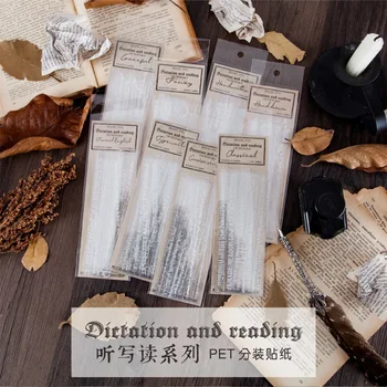 20 Pcs/set Retro Journal Stickers White Ink Printing English Numbers Decorative Transparent PET Stickers Scrapbooking
20 Pcs/set Retro Journal Stickers White Ink Printing English Numbers Decorative Transparent PET Stickers Scrapbooking