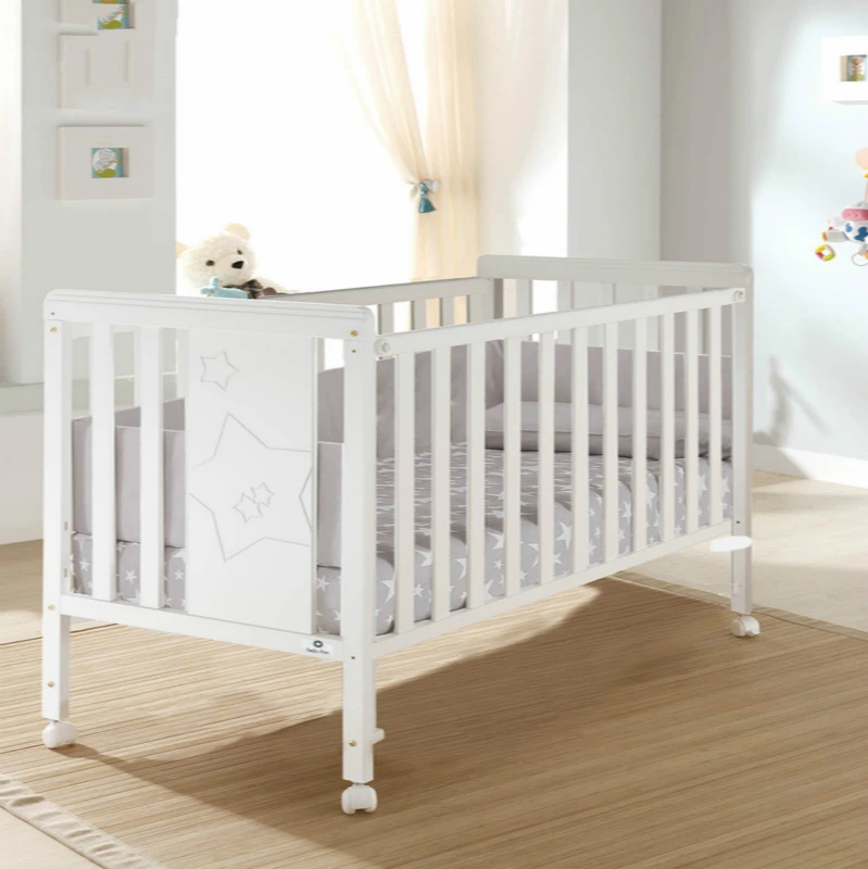 

Spain Imported Micuna Beech Crib Baby Newborn European BB Full Solid Wood Bed European Standard Environmental Protection