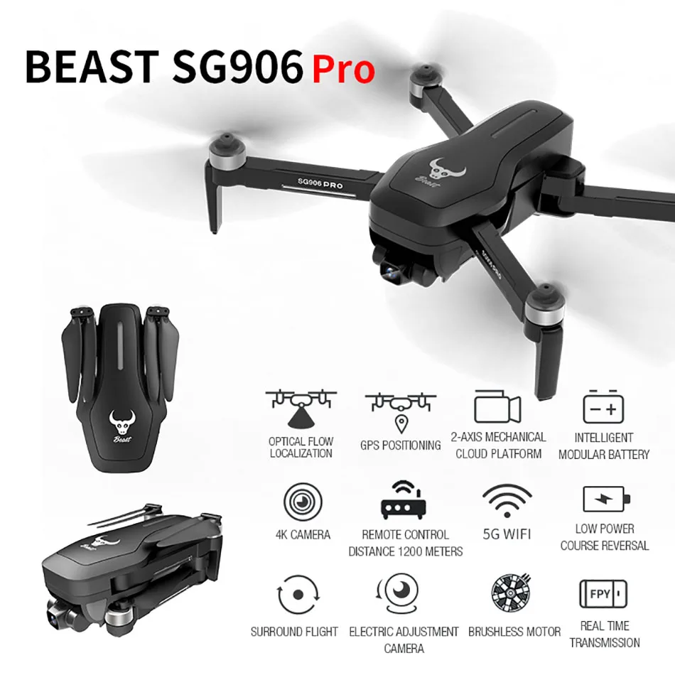 SG906PRO GPS Drone 4K ESC Camera with Two-axis anti-shake Self-stabilizing gimbal Professional Brushless Quadcopter SG906 Pro
SG906PRO GPS Drone 4K ESC Camera with Two-axis anti-shake Self-stabilizing gimbal Professional Brushless Quadcopter SG906 Pro