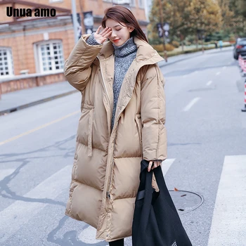 Unua amo Oversized Winter Jacket Woman Long Hooded Fluffy Parka 2020 Korean Style Fashion Thick Warm Bubble Coat Female LE00257A
Unua amo Oversized Winter Jacket Woman Long Hooded Fluffy Parka 2020 Korean Style Fashion Thick Warm Bubble Coat Female LE00257A