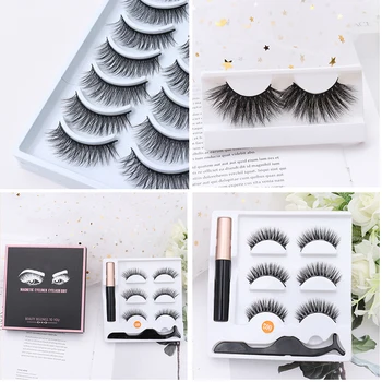 Magnetic Liquid Eyeliner & 3D mink False Eyelashes 5 Pairs Fake Faux Eyelash Set Cosmetics Make Up Tools
Magnetic Liquid Eyeliner & 3D mink False Eyelashes 5 Pairs Fake Faux Eyelash Set Cosmetics Make Up Tools