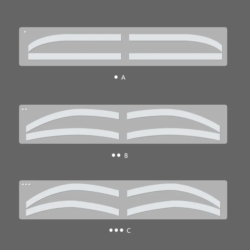 3 Different Eyebrow Shape Template Disposable Eyebrow Stencil Beauty Cosmetic for Women Eyebrow Drawing Guide Ruler
3 Different Eyebrow Shape Template Disposable Eyebrow Stencil Beauty Cosmetic for Women Eyebrow Drawing Guide Ruler