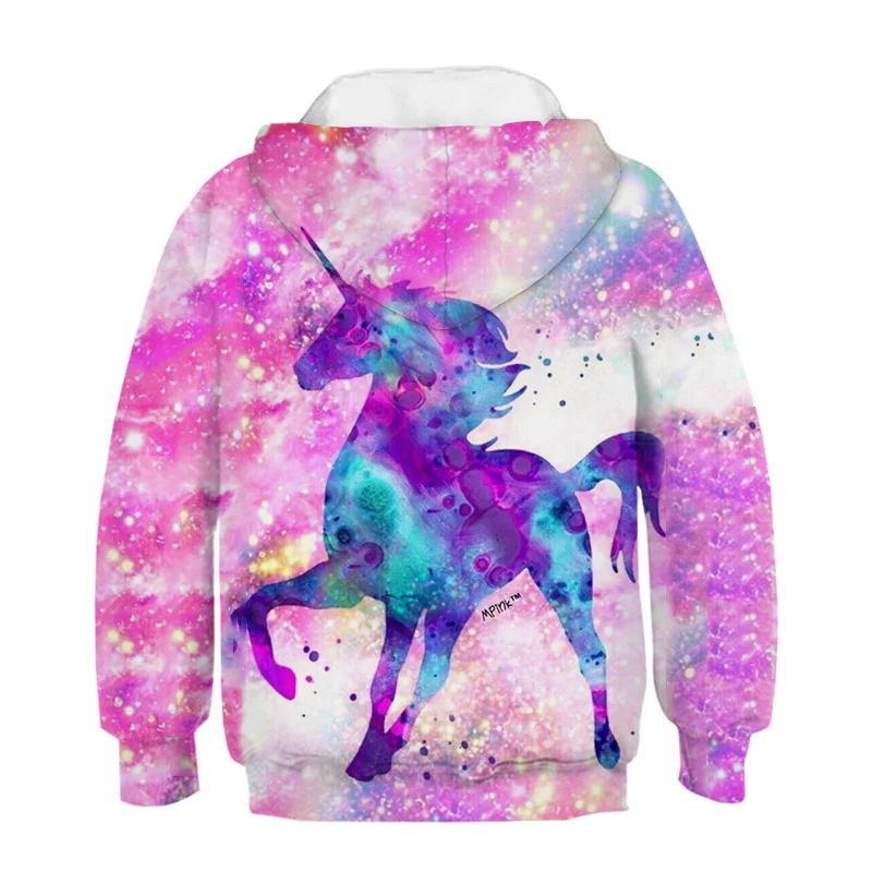 Sparkling Unicorn Black Hoodie Sparkling Unicorn Black Hoodie