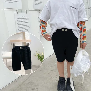 Summer New Arrival Korean style cotton pure color casual fashion short elastic pants with buttons for fashion cute baby girls
Summer New Arrival Korean style cotton pure color casual fashion short elastic pants with buttons for fashion cute baby girls