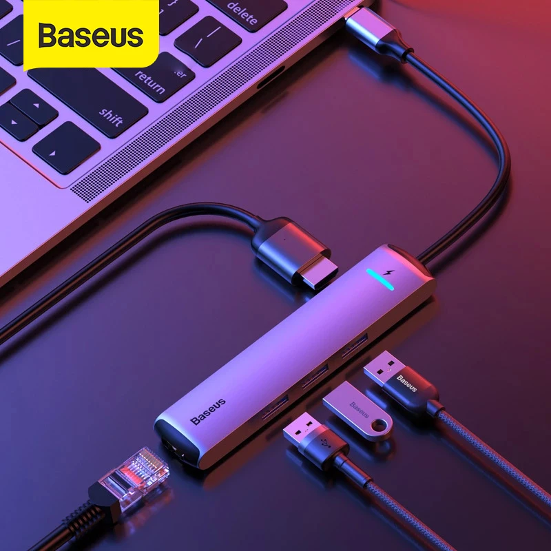 Baseus USB HUB 3.0 USB C HUB for MacBook Air USB Type C HUB RJ45 HDMI Card Reader Adapter HUB USB Splitter Computer Accessories
Baseus USB HUB 3.0 USB C HUB for MacBook Air USB Type C HUB RJ45 HDMI Card Reader Adapter HUB USB Splitter Computer Accessories
