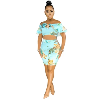2020 Summer Women fashion Two Pieces Sets Floral Print Butterfly Sleeve Crop Top Mini Skirts Suit Tracksuits Dress drop shipping
2020 Summer Women fashion Two Pieces Sets Floral Print Butterfly Sleeve Crop Top Mini Skirts Suit Tracksuits Dress drop shipping