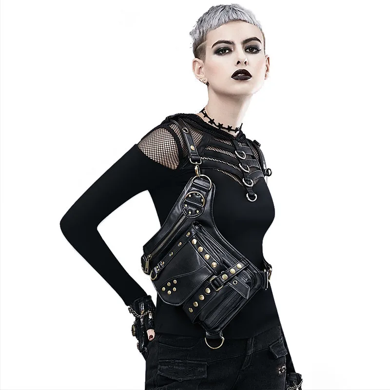 Victorian Gothic Steampunk Metal Leather Men and Women Retro Multifunctional Locomotive One Shoulder Diagonal Tactical ZQPK4003
Victorian Gothic Steampunk Metal Leather Men and Women Retro Multifunctional Locomotive One Shoulder Diagonal Tactical ZQPK4003