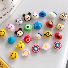 Animais dos desenhos animados linha de dados protetor para iphone x xs max xr 7 8 plus 6 s 5 5S caso para huawei p20 lite p iphone xr caso(China)