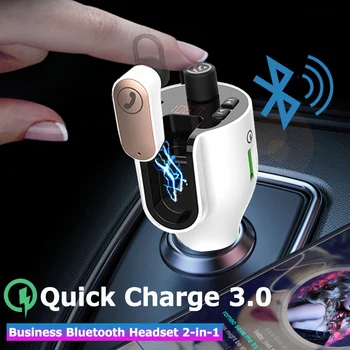 QC3.0 Car Charger FM Transmitter Bluetooth Earphone Business Talking Headsets Handsfree in Car with Magnetic Charging PD Charger
QC3.0 Car Charger FM Transmitter Bluetooth Earphone Business Talking Headsets Handsfree in Car with Magnetic Charging PD Charger