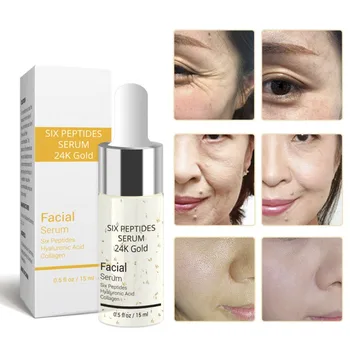 Serum 24K Gold Facial Essence Six Peptides Hyaluronic Acid Serum Facial Anti-wrinkle Anti-aging Moisturizing Serum Skin Care
Serum 24K Gold Facial Essence Six Peptides Hyaluronic Acid Serum Facial Anti-wrinkle Anti-aging Moisturizing Serum Skin Care
