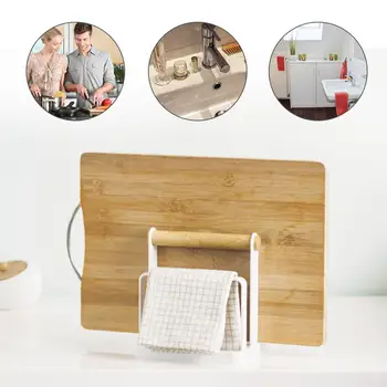 Kitchen Storage Shelf Rack Plastic Cutting Board Organizer 3-Slot Chopping Board Rack with Wooden Handle Kitchen Organizer
Kitchen Storage Shelf Rack Plastic Cutting Board Organizer 3-Slot Chopping Board Rack with Wooden Handle Kitchen Organizer