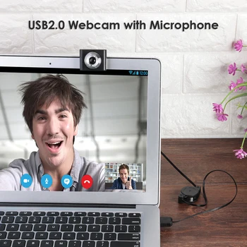Manual Focusing USB Webcam Clip-On Web Camera with Microphone for PC Computer Desktops Live Broadcast Practical Tools
Manual Focusing USB Webcam Clip-On Web Camera with Microphone for PC Computer Desktops Live Broadcast Practical Tools
