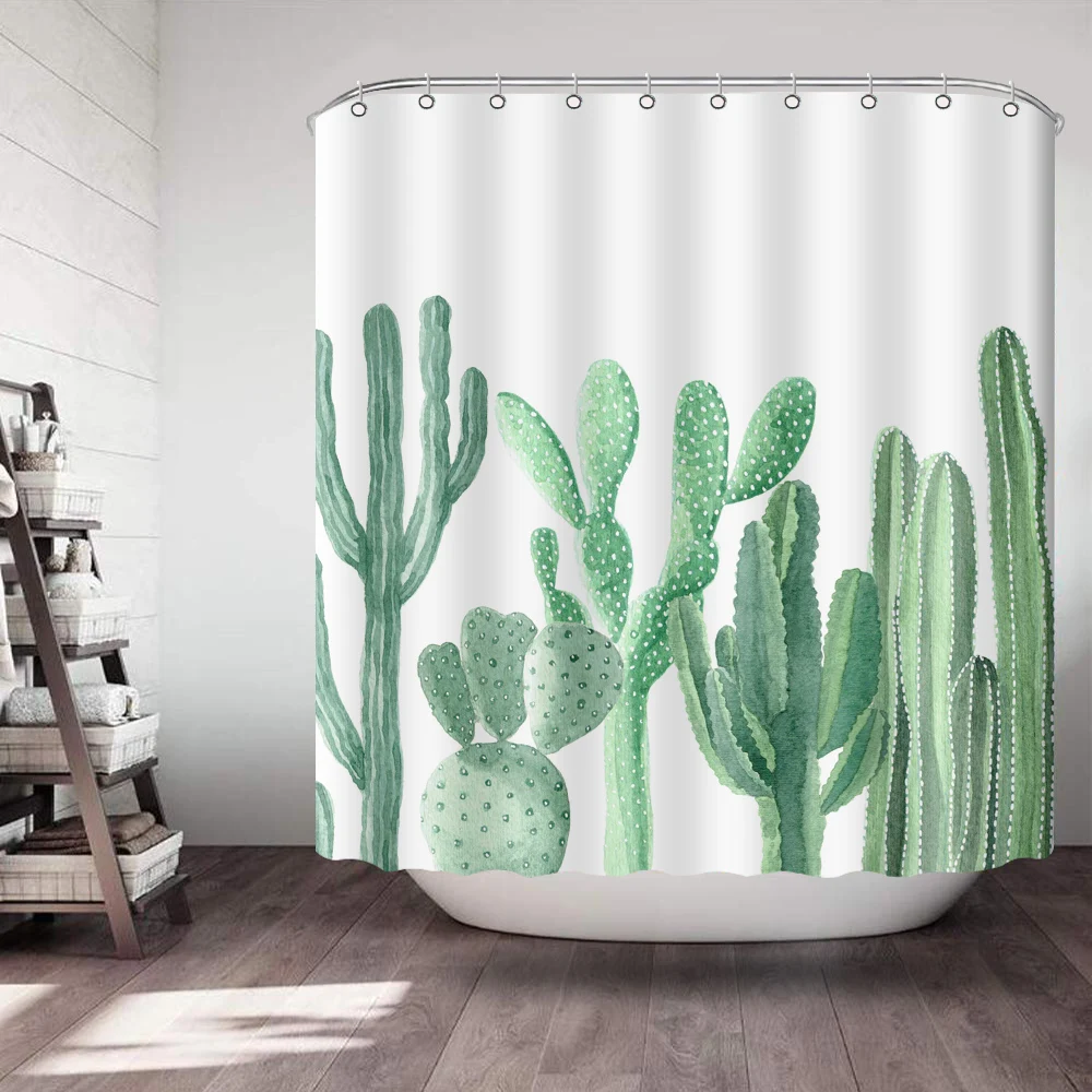 MTMETY Cactus Plant Shower Curtain Printing Quick Drying Waterproof Bathroom Polyester Shower Curtain With 12 Hooks
MTMETY Cactus Plant Shower Curtain Printing Quick Drying Waterproof Bathroom Polyester Shower Curtain With 12 Hooks