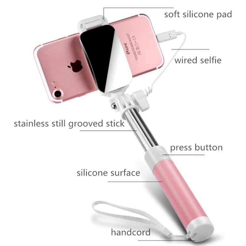 Telescopic for iphone XS Max selfie stick for iphone 7 8 plus X XR Selfie wired Palo self-portrait for iphone 6 6s plus 5s SE fo
Telescopic for iphone XS Max selfie stick for iphone 7 8 plus X XR Selfie wired Palo self-portrait for iphone 6 6s plus 5s SE fo