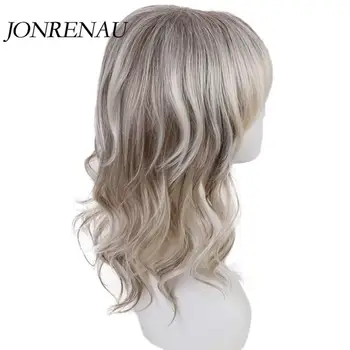 JONRENAU 14 inches Blonde Mix Brown Color Long Curly Wave Synthetic Wigs Blend 50% Human Hair Mix Wig for Women
JONRENAU 14 inches Blonde Mix Brown Color Long Curly Wave Synthetic Wigs Blend 50% Human Hair Mix Wig for Women