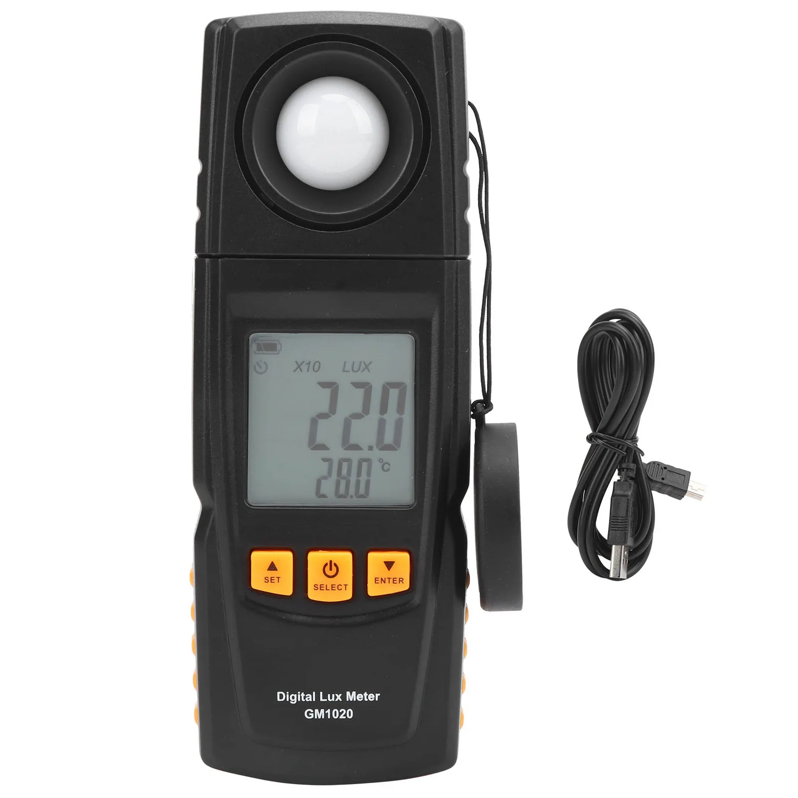 GM1020 Light Illuminance Meter 0‑200000Lx Digital Luxmeter Light Strength Tester Instrument Luminometer Electrical Equipment
GM1020 Light Illuminance Meter 0‑200000Lx Digital Luxmeter Light Strength Tester Instrument Luminometer Electrical Equipment