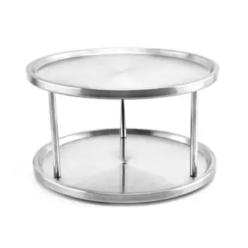 Stainless Steel 2 Tier Spices Turntable 360 Degree Rotating Tabletop Stand Tray Spice Rack Kitchen Storage Organizer
Stainless Steel 2 Tier Spices Turntable 360 Degree Rotating Tabletop Stand Tray Spice Rack Kitchen Storage Organizer