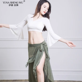 Newest Women Modal Belly Dance Practice Suit Top Ruffle Skirt 3 Piece Hip Scarf Sexy Oriental Dance Traninng Show DanceWear Sets
Newest Women Modal Belly Dance Practice Suit Top Ruffle Skirt 3 Piece Hip Scarf Sexy Oriental Dance Traninng Show DanceWear Sets