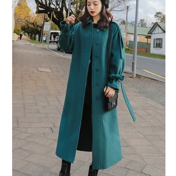 2019 Autumn Winter Korean version Warm thick fashion temperament long paragraph over the knee woolen coat female coat cc844
2019 Autumn Winter Korean version Warm thick fashion temperament long paragraph over the knee woolen coat female coat cc844