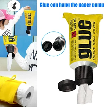 Ec PU Leather Toothpaste-shaped Roll Paper Holder Cartoon Hanging Waterproof Tissue Holder Interesting for Home Bathroom ds99 
Ec PU Leather Toothpaste-shaped Roll Paper Holder Cartoon Hanging Waterproof Tissue Holder Interesting for Home Bathroom ds99